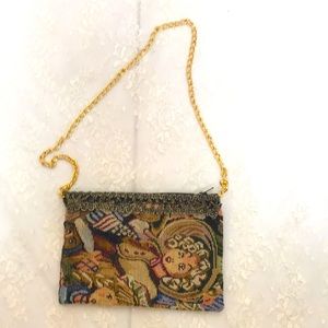 GladHatter Tapestry Shoulder Bag Purse w/Chain Strap